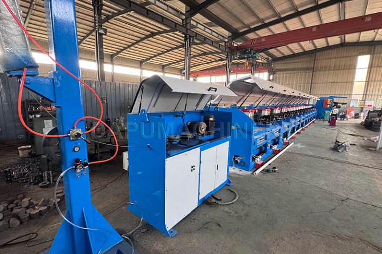 maquina-trefiladora-linea-recta-11-bloques-jiake-rusia Máquina trefiladora de línea recta de 11 bloques JIAKE personalizada para la producción de alambre de alto carbono para resortes en Rusia