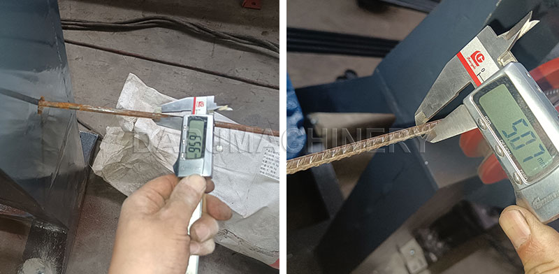 Varillas de acero corrugadas en frío de 3 costillas de 5mm cortadas a 2 metros producidas por la máquina JIAKE
