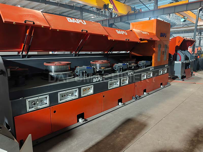 Máquina trefiladora directa JIAKE procesando alambrón de 6.1mm a alambre de 3.6mm en Brasil.